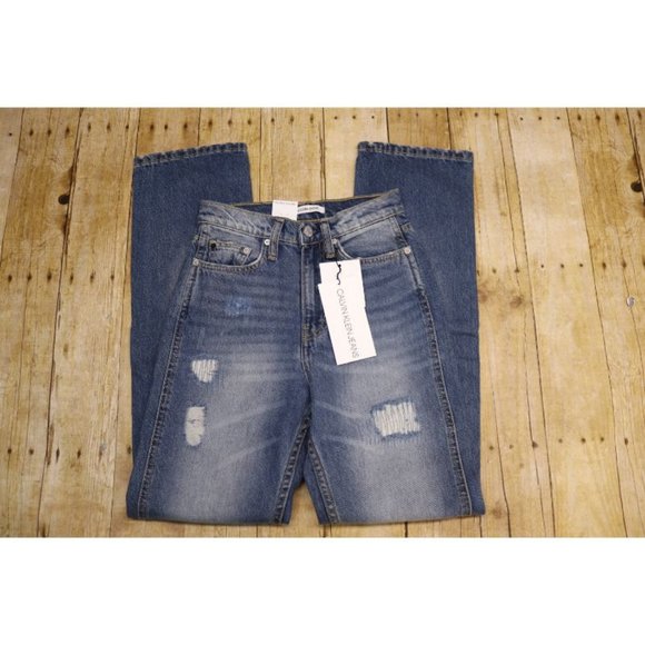 Calvin Klein High Rise Straight jeans Womens 24x30 - Picture 6 of 11